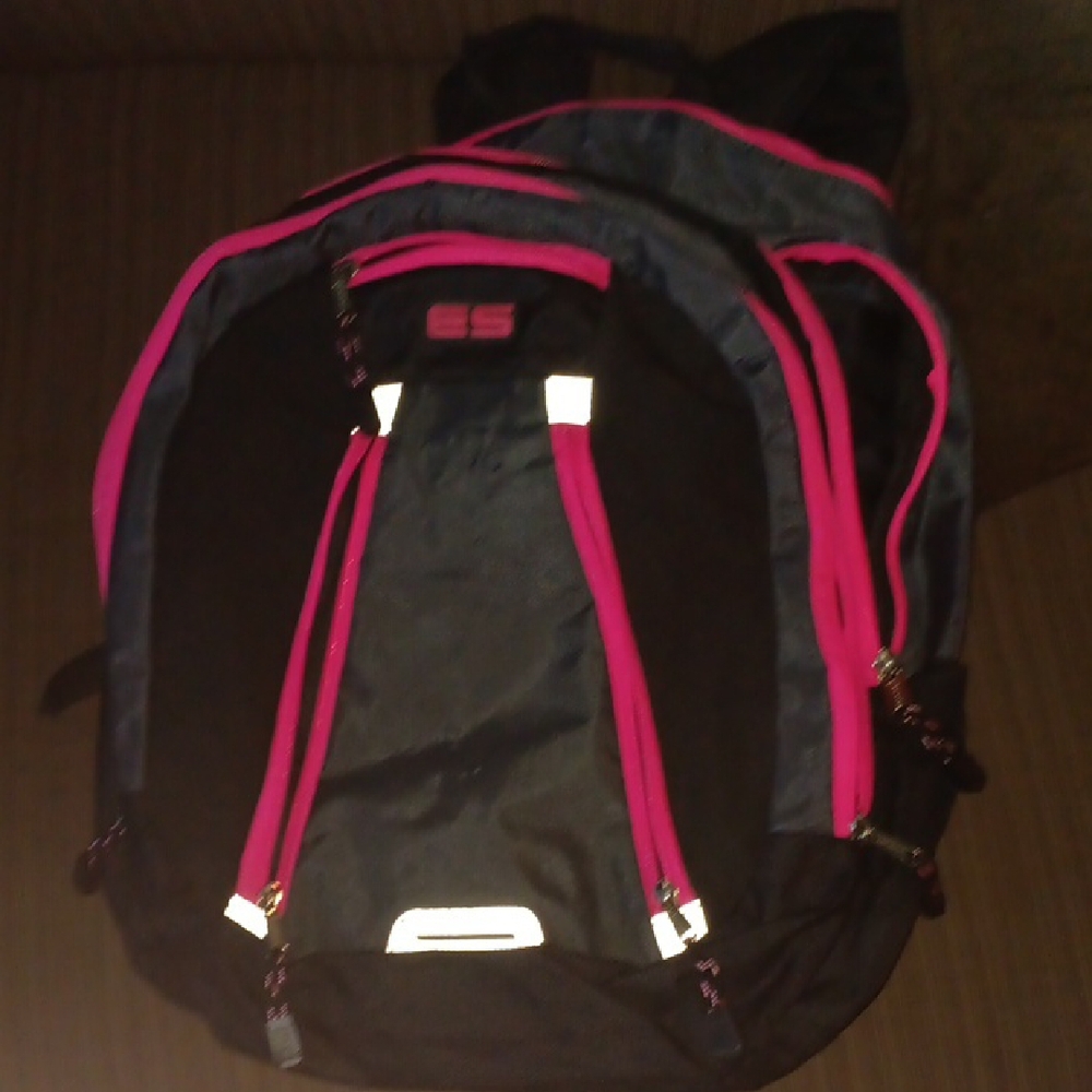 Black and Pink Backpack